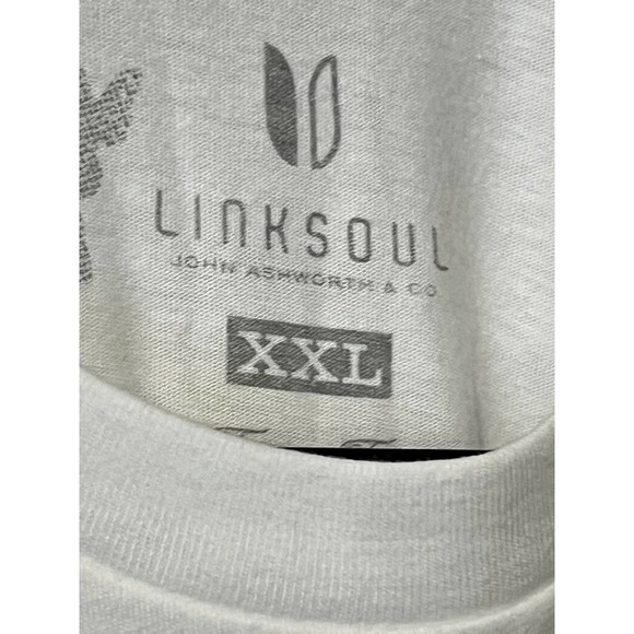 Linksoul The Purist Lakefront Graphic Golf T Shirt White Mens Size XXL - Picture 3 of 4